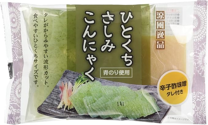 Amazon Co Jp 冷蔵 アイエー 涼風逸品 ひとくちさしみこんにゃく 辛子酢味噌付き 食品 飲料 お酒