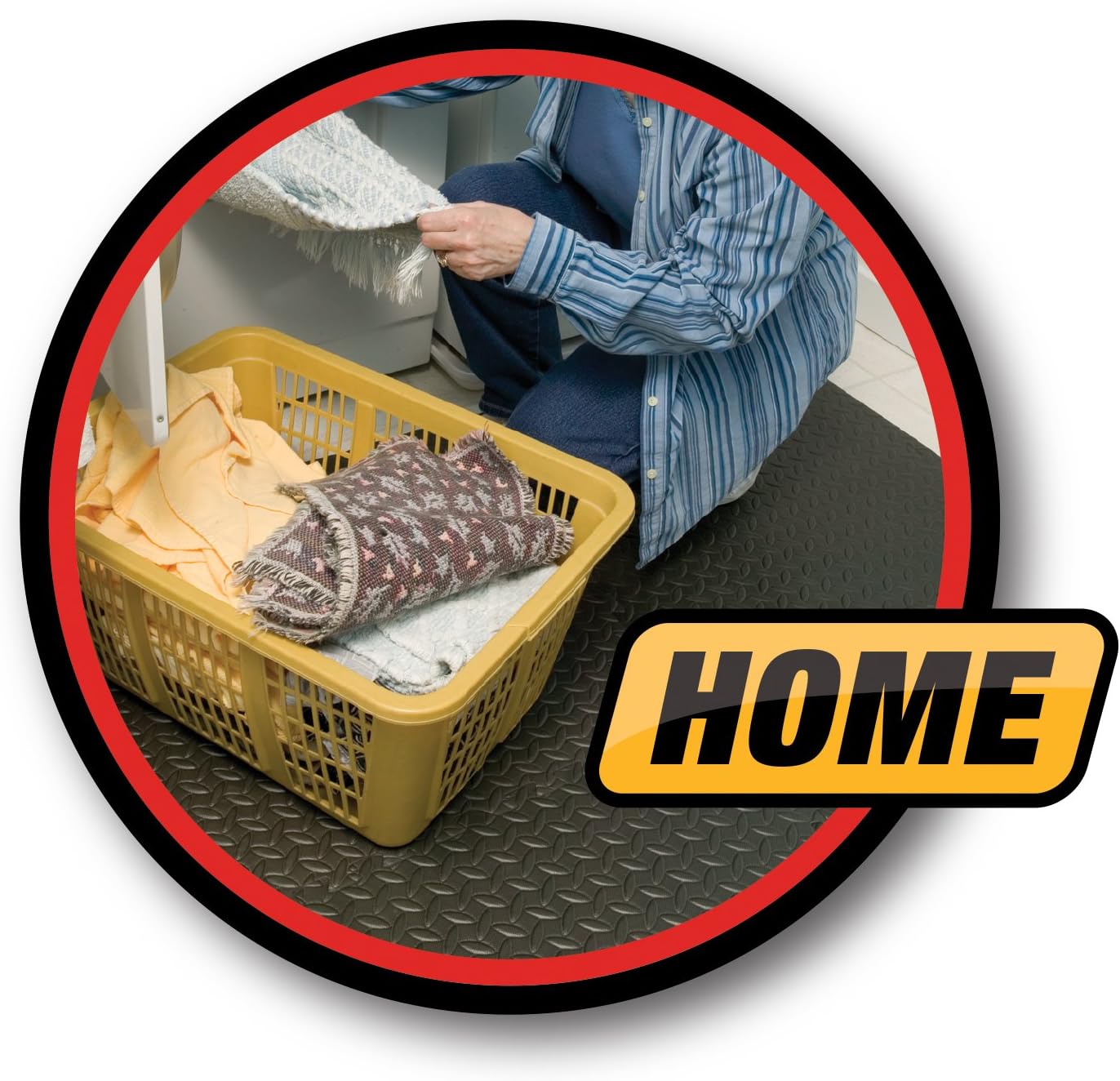 Performance Tool W88989 24" X 24" Protective Diamond Shape Anti-Fatigue Interlocking Floor Mat (24 Square Feet) - Kitchen Mats - 