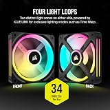 Corsair iCUE LINK QX120 RGB 120mm Magnetic Dome Fans Triple Starter Kit view 5