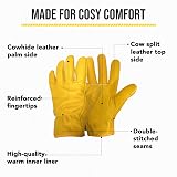 Bladez Thorn-Proof Gardening Gloves Large Leather Palm Top Sides view 2