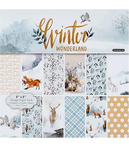 Lot De 24 Feuilles Scrapbooking Noël 30,5 X 30,5 Cm - 12 Motifs Vintage Double Face - Pour Albums, Cartes, Emballage