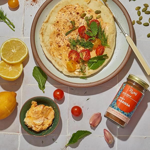 RUMI SPICE – HARISSA SPICE BLEND (2.3 OZ) | SMOKY, MILDLY SPICY & COMPLEX HARISSA POWDER | SALT FREE | NON GMO | GLUTEN FREE