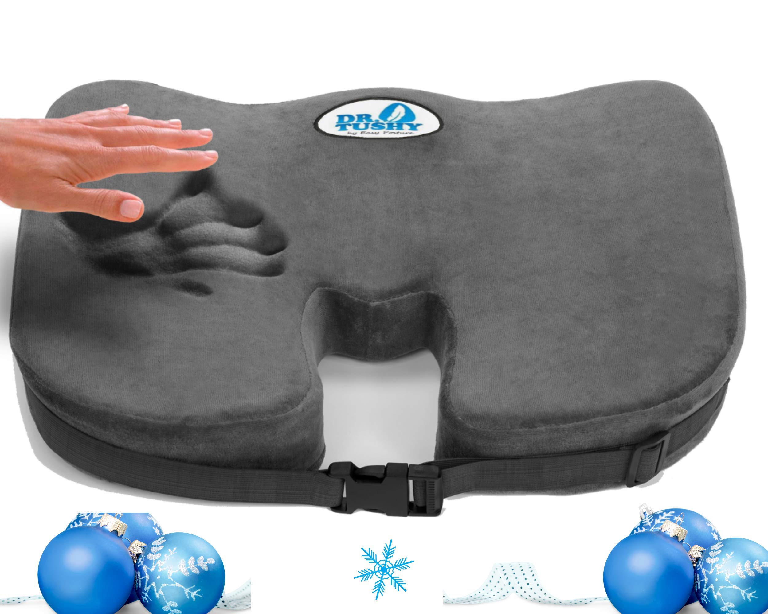 Dr. Tushy Memory Foam Seat Cushion Coccyx Seat Cushion for Tailbone