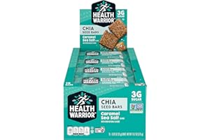 Health Warrior Chia Bars, Caramel Sea Salt , 15 Bars