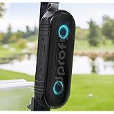 Dprofy New Play 2 Rounds, Magnetic Bluetooth Golf Speaker, Stereo Sound Portable Pro Wireless Waterproof Speaker with Rich Bass, Golf Accessories Golf Gifts (with Light)