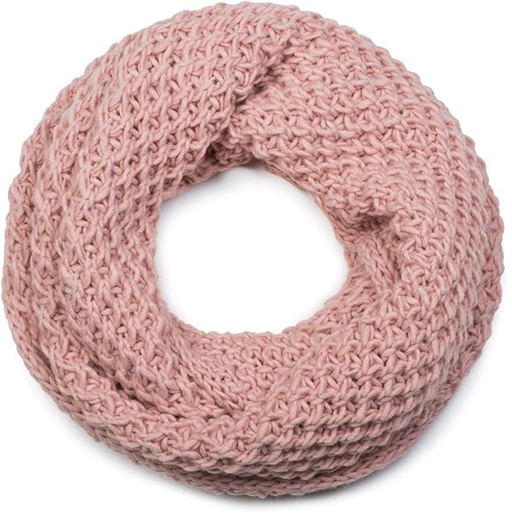 styleBREAKER Unisex Strick Loop Schal grob gestrickt, Uni Schlauchschal, Winter Strickschal 01018157
