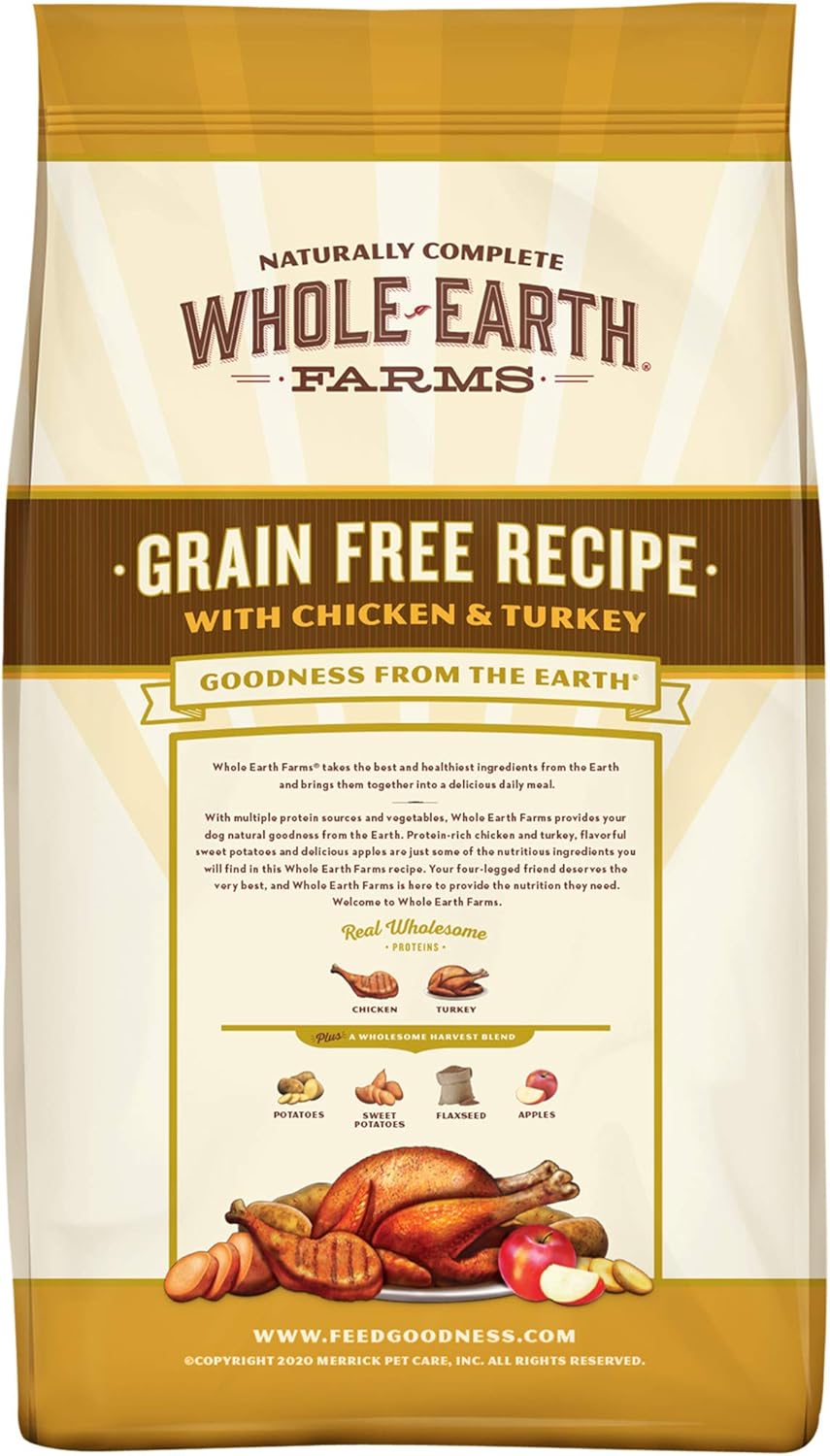 whole earth farms grain free chicken turkey recipe dry dog food
