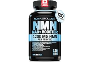 Nutratology NMN Supplement - 1200 mg Per Serving - NAD+ Booster - Made In Canada - Premium 99% Purity - Protects Cellular Hea
