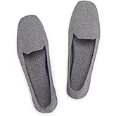 Frank Mully Women's Loafer Flats Square Toe Comfortable Office Work Shoes, Cute Penny Loafer Slip On Walking Driving Shoes