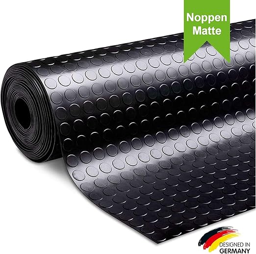 LILENO HOME Noppen Gummimatte Meterware 400x100 cm - Gummiläufer