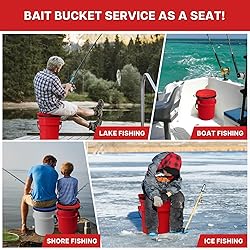 5 Gallon Bucket Seat for Yeti, Swivel Lid With