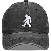 UFO Bigfoot Baseball Caps Embroidered Adjustable Denim Dad Hat