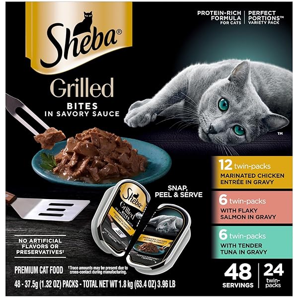 SHEBA PERFECT PORTIONS GRILLED IN SAVORY SAUCE ADULT...