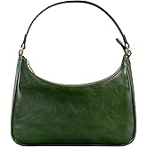 Time Resistance Leather Handbag - Full-Grain Leather Purse for Women – Shoulder Bag Made in Italy