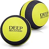 Deep Recovery Yoga Deep Tissue Massage Ball Set, Firm Density &ndash; 4-Inch Myofascial Release Balls for Feet, Back, Neck, Legs &amp; Arms &ndash; Trigger Point &amp; Mobility Therapy (2-Pack)