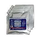 Cooler Shock 4 Mid Size Freeze Packs 10"x 9" Screw Cap - No More Ice! Reusable. You Add Water & Save