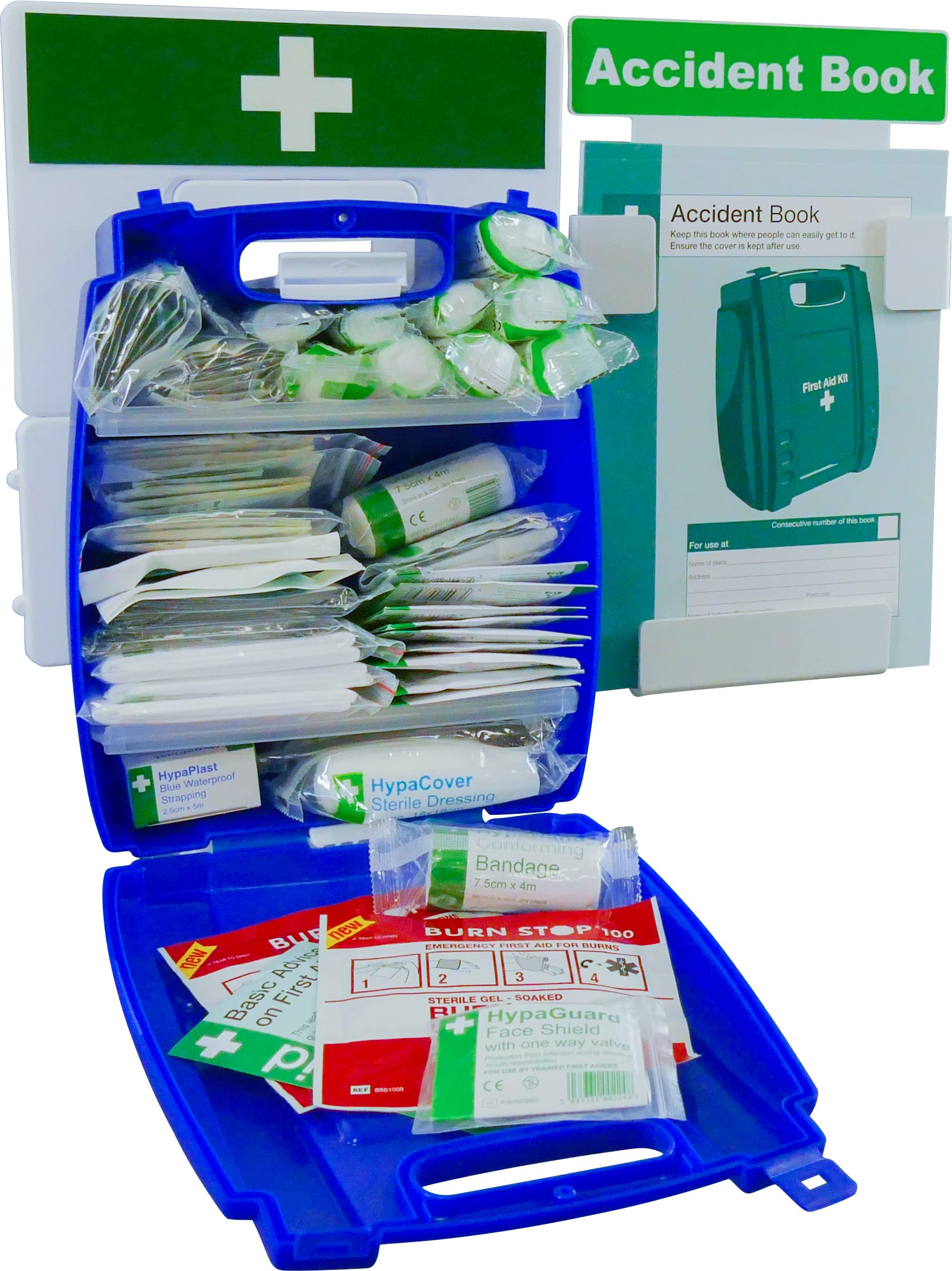 Safety First Aid Catering First Aid Kit & Accident Reporting Point, Medium Fully-Stocked British Standard 11-20 Persons