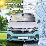 MaxEarn Internal Thermal Windshield Covers for VW T5 T6 3Pcs view 6