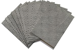 JHZABPO Match Striker Paper Sheet with Self Adhesive Black Colored Honeycomb Pattern 3.9'' *2.9'', 12 Sheets/Bag