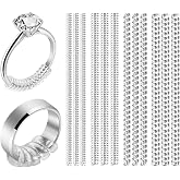 ARCUAT Ring Sizers for Loose Rings, Ring Size Adjuster Spacer Tightener | 12 Pack 4 Sizes Invisible Clear Silicone Ring Guard for Women Men, Ring Resizer Fitter for Too Big Ring, Make Ring Smaller