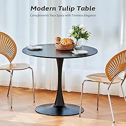 VONLUCE Round Dining Table, 36 Inch Tulip Table