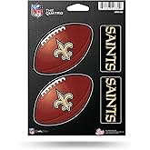 Rico Industries NFL Football New Orleans Saints The Quatro Decal Set - 4 Piece Decal Set