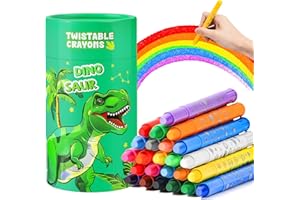 DREAMYCANDY DreamCandy Twistables Crayons for Toddlers,24 Colors Non Toxic Washable Crayons for Kids,Art Supplies Drawing Coloring Crayon Set,Gift for Boys and Girls,Back to School,Stocking Stuffers