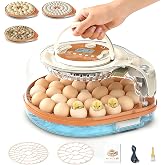 HOWOOlUA 26 Egg Incubator for Hatching Eggs withAuto Turn, Temp &amp; Humidity Control, Built-in CandleLarge Capacity Egg Incubator for Chicken Duck Goose Eggs