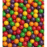 Assorted Fruit Sour Candy Balls 1.5 lb Bulk Grape Orange Lemon Cherry Apple