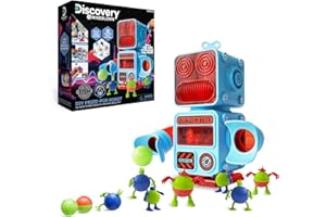Discovery DIY Prize-Pod Robot Kit, 52-Piece Vending Machine Building Set, 12 Transforming Capsules, Educational Science Experiment, Engineering STEM Project, Robotics Toy Gift Kids Age 8+