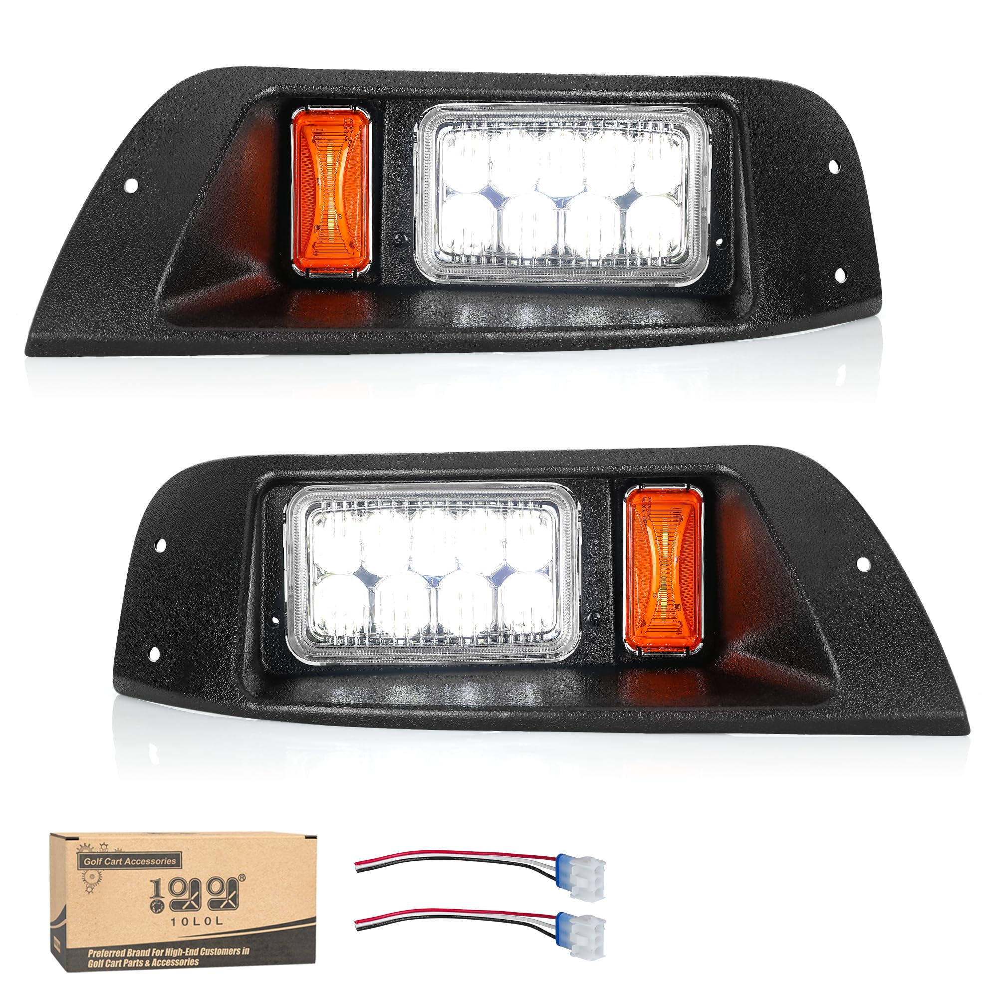 Photo 1 of 10L0L Headlight Kit for Ezgo Txt 1996-2013 Gas & Electric Golf Cart, 12v, Driver & Passenger Side, Golf Cart Accessories