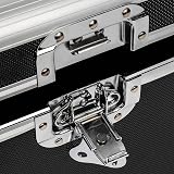 Youyijia 7 Inch Vinyl Record Storage Box Aluminium Flight Case Black 200 pcs view 6