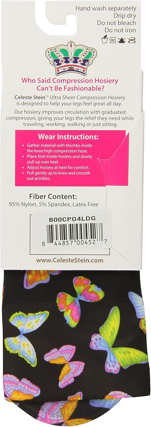 Celeste Stein Therapeutic Compression Socks, Nude, 8-15 mmhg, 1-Pair: Health & Personal Care