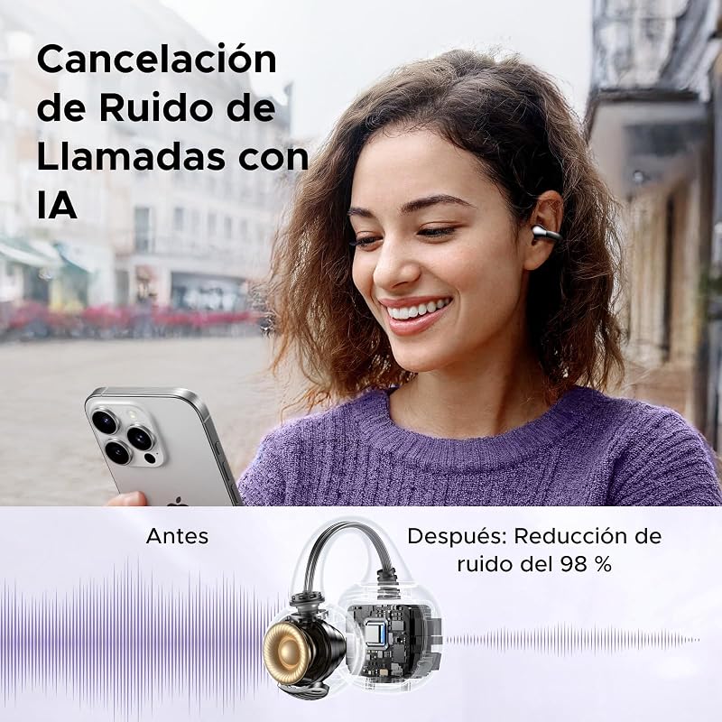 HiTune S3 Auriculares Inalámbricos Audifonos Deportivos Clip ENC 30H