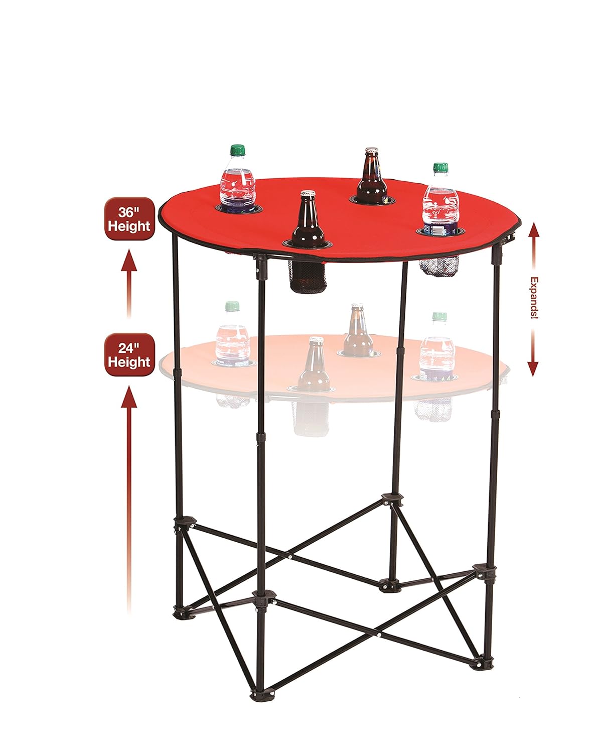 Best round four-pocket folding table