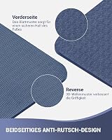 Narwhal Good Nite 6mm Yoga Mat Navy Non-Slip TPE 183x61x0.6cm with Strap view 4