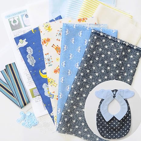 Amazon 手作り工房 My Mama 天使 の スタイ キット 防水シート入り 4枚作れるセット 手芸キット 手作り 男の子セット 手芸 キット 通販