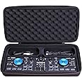 LTGEM EVA Hard Case for Numark DJ2GO2 or Numark DJ2GO2 Touch – Compact 2 Deck USB DJ Controller (Black)