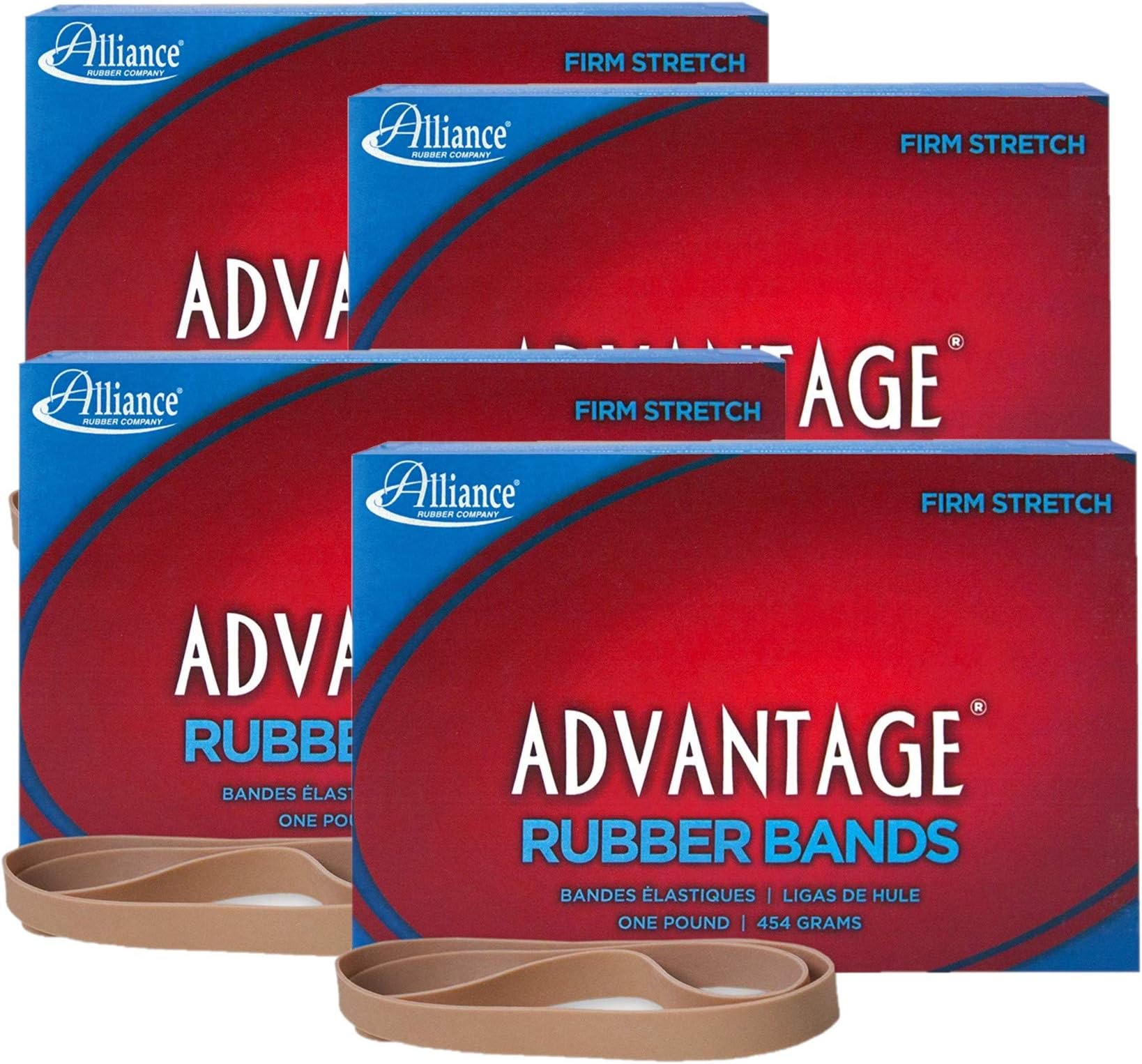 Alliance+Rubber+27075+Advantage+Rubber+Bands+Size+%23107%2c+1+lb+Box+Contains+Approx.+160+Bands+(7%22+x+5%2f8%22%2c+Natural+Crepe)
