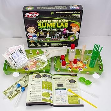 glow in the dark slime science kit