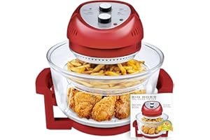 Big Boss Air Fryer, Large 16 Quart Oil-Less AirFryer with Built in Timer, Air Fryers, Dishwasher Safe, Friteuse a Air Chaud, 