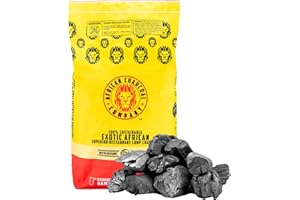 African Charcoal Company Premium Lump Charcoal – Restaurant-Grade – 100% Natural Hardwood – Long Burn, High Heat – 17.8 lb Bag – FSC-Certified, Low Ash BBQ Charcoal for Grilling & Smoking