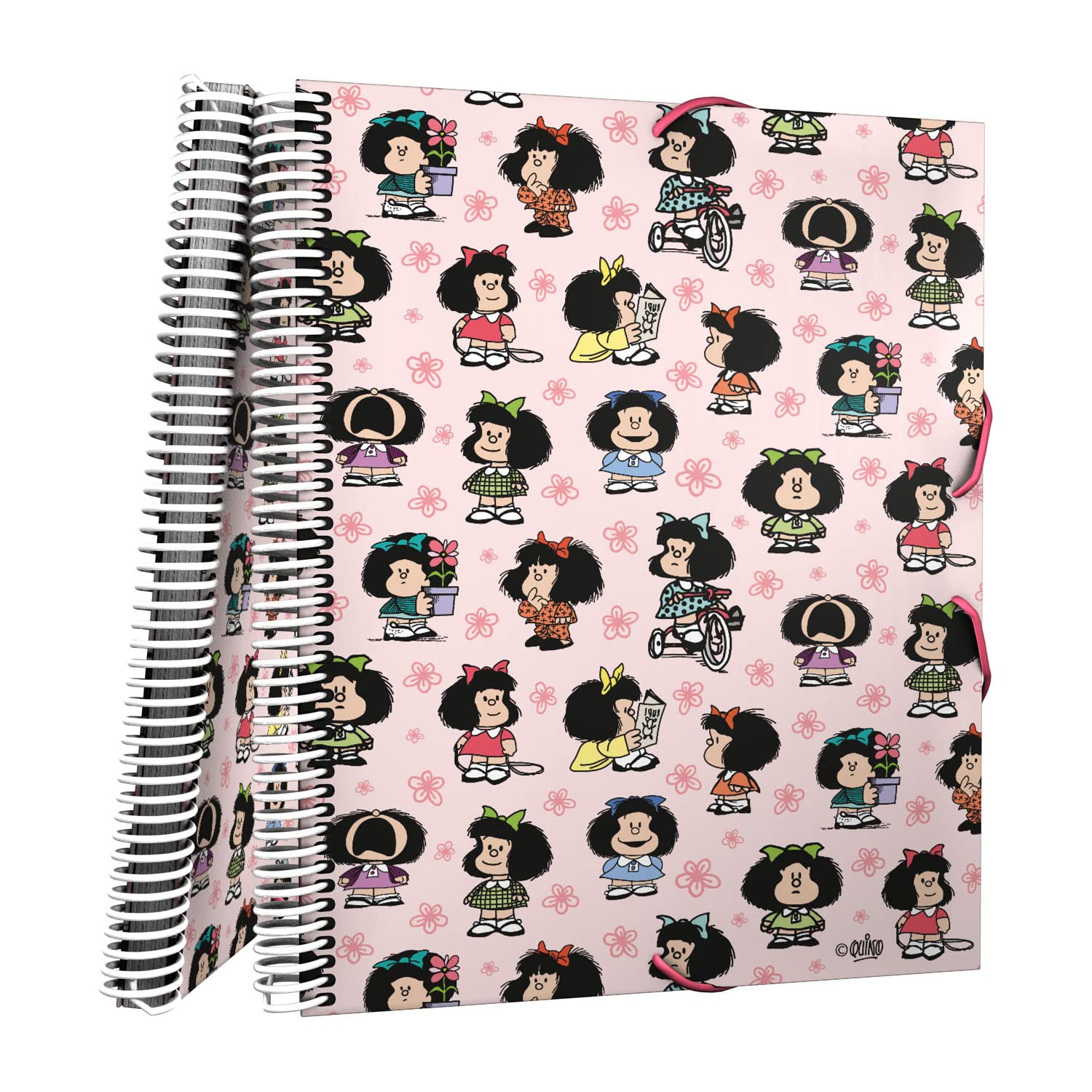 Grafoplás | Folder Plastic Sleeves | A4 | 30 Transparent Linings | with Spiral | Flexible Caps | Unique Mesh