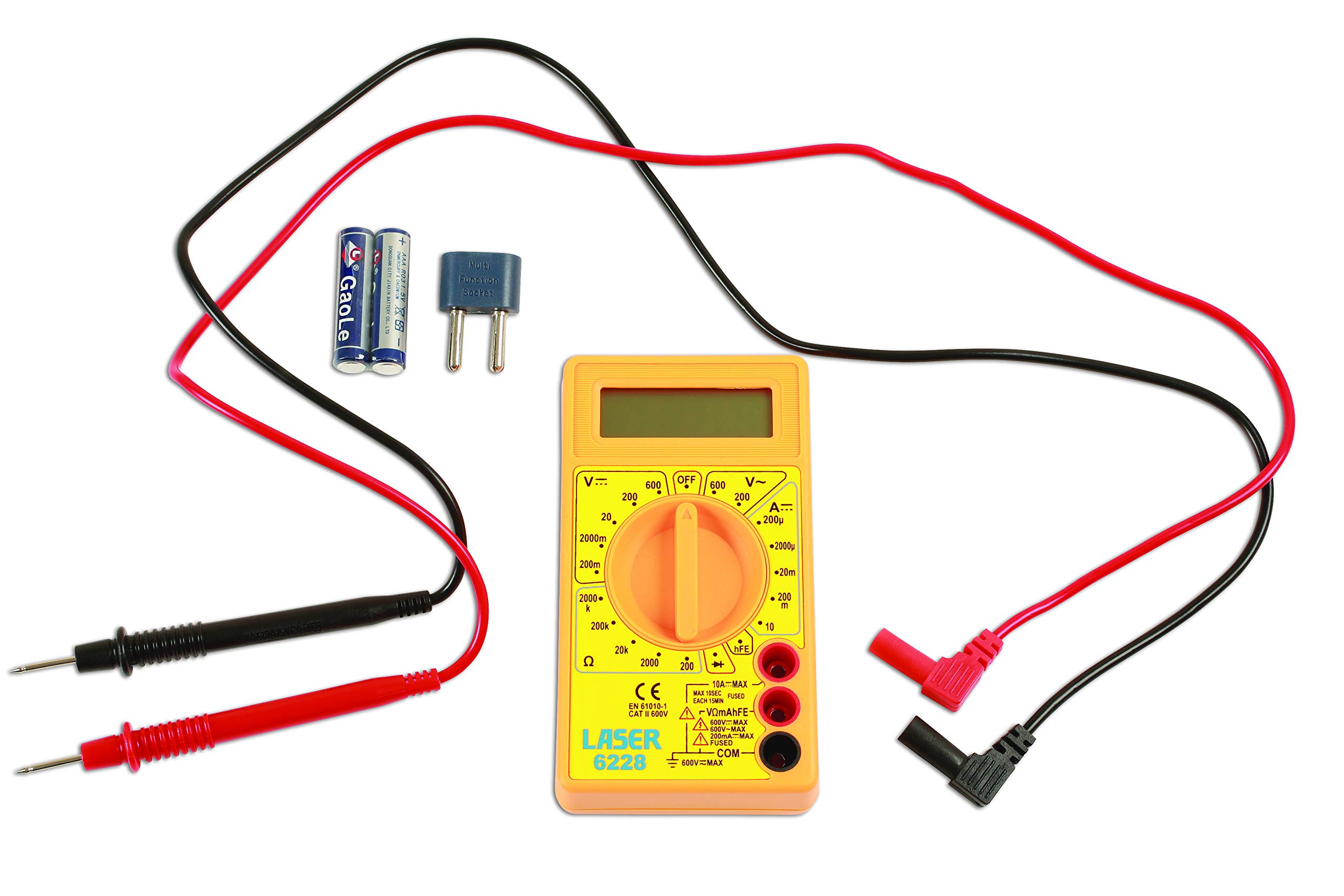 Laser 6228 Multimeter - Digital, Yellow
