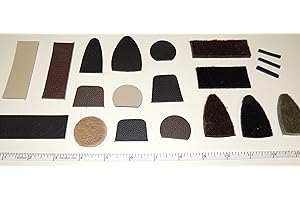 Trad Gear 20 Piece Traditional Archery Arrow Rest Assortment Pack - Recurve Longbow - Hair - Rug - Leather Adhesive Rests