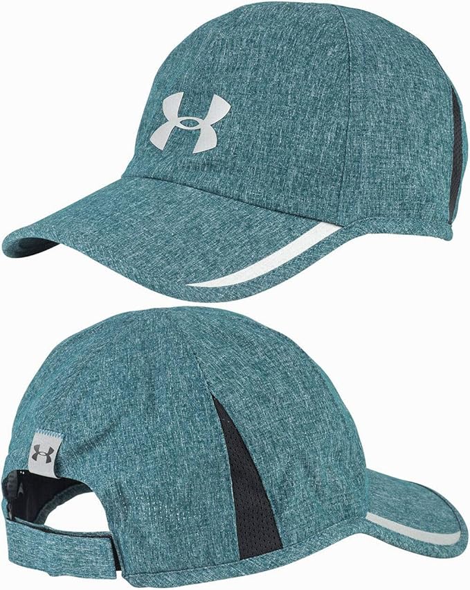 Under Armour Men's ArmourVent Green/Silver Adjustable Cap Hat OSFA