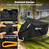 toptrek Motorbike Cover 210D Oxford XXL Waterproof UV 96.5x41x50 in view 4