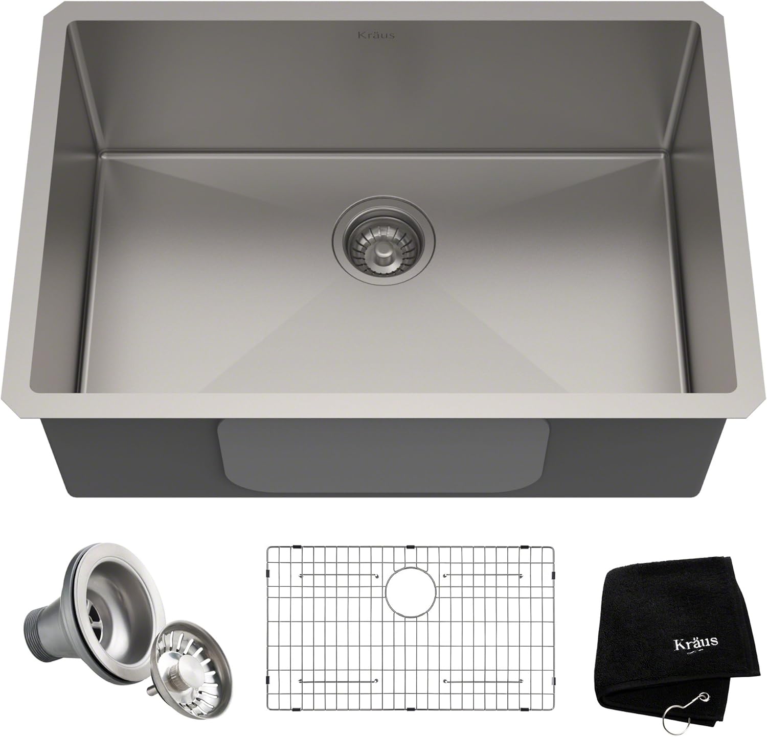Kraus Khu100 28 Kitchen Sink 28 Inch Stainless Steel Amazon Com