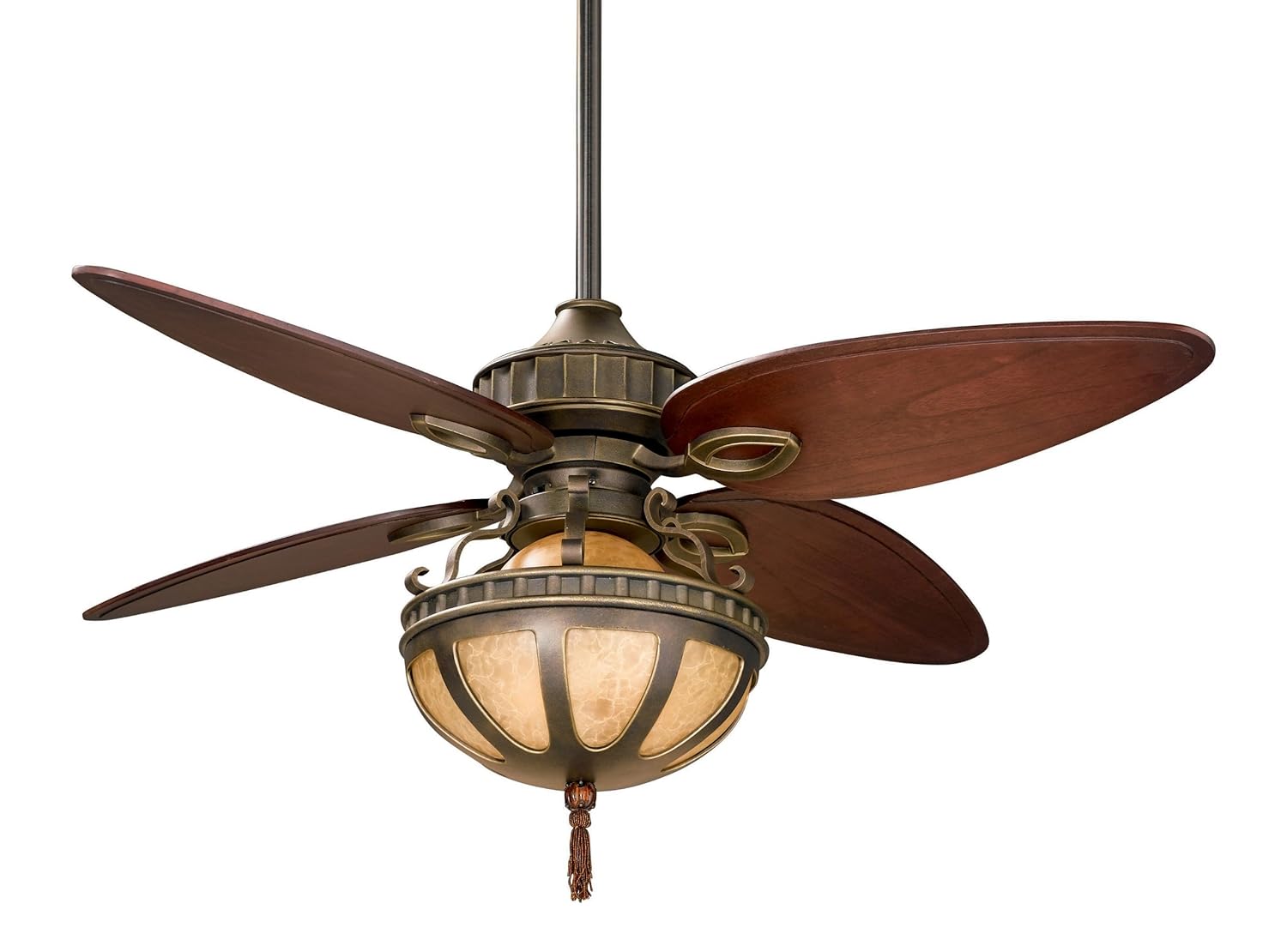 56Inch Bronze Fanimation LB230VZ220 Bayhill 4Blade Ceiling Fan with 220Volt Dual