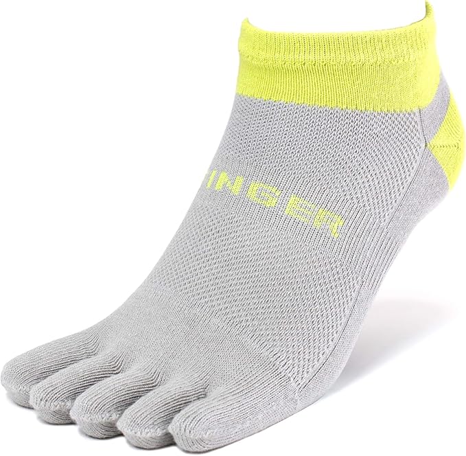 Finger Coolmax Toe Socks Five Finger No Show Ankle Running Socks for Men and Women (518GYL